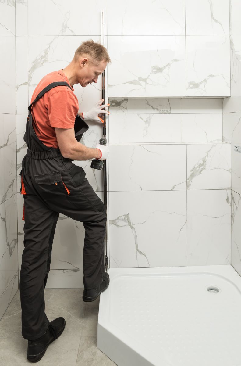 Shower Window Installation detail